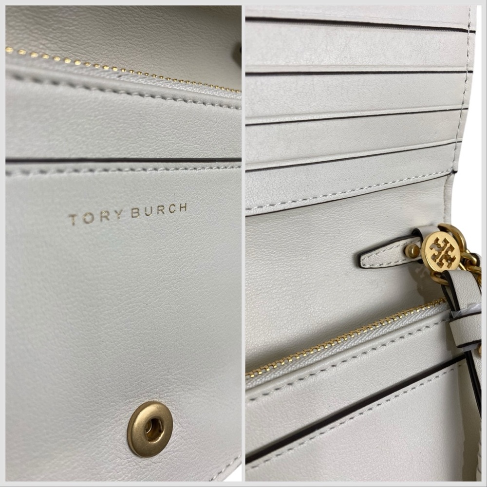 Tory Burch Like New Fleming Quilted Floral Crossbody Clutch Multi Happy … - Picture 10 of 12